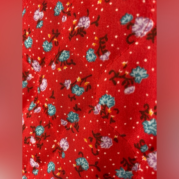 G. Caserotti Quilted Floral Jumpsuit Vintage XS - Picture 9 of 17